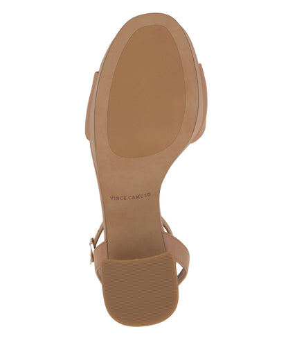 Vince Camuto Pendreya Platform Sandal Sandstone Leather