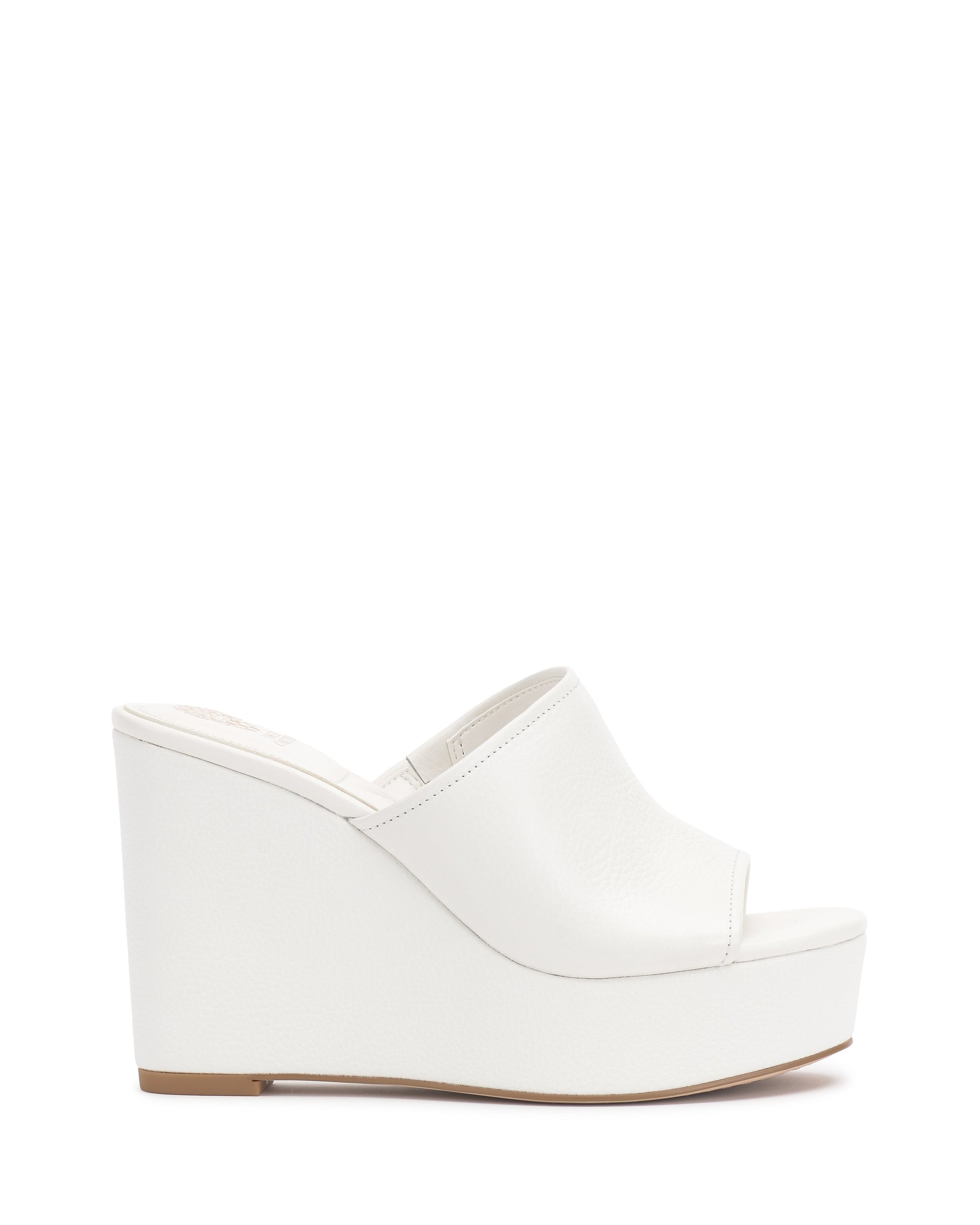Vince Camuto Etta Wedge Sandal Bianco Leather