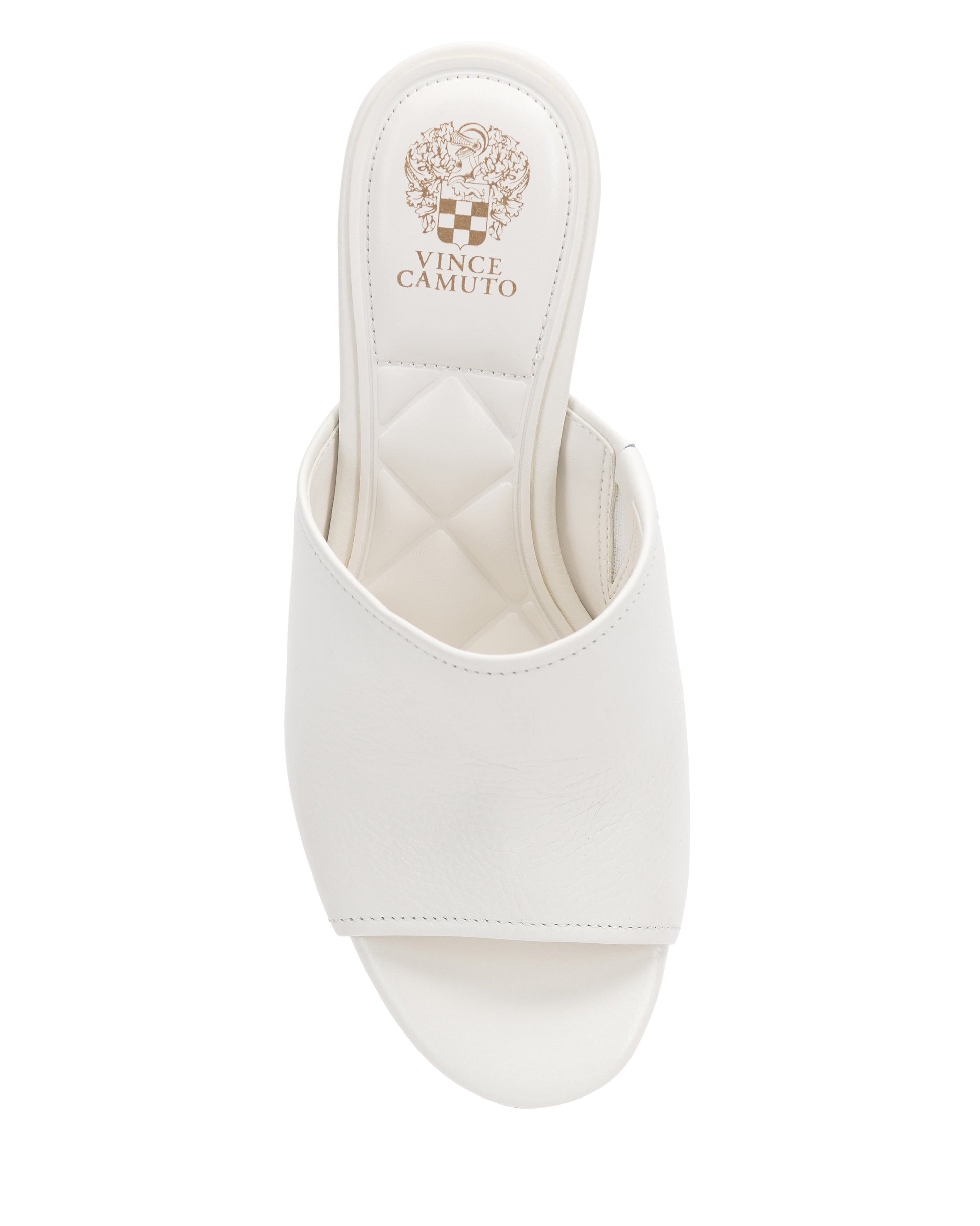 Vince Camuto Etta Wedge Sandal Bianco Leather
