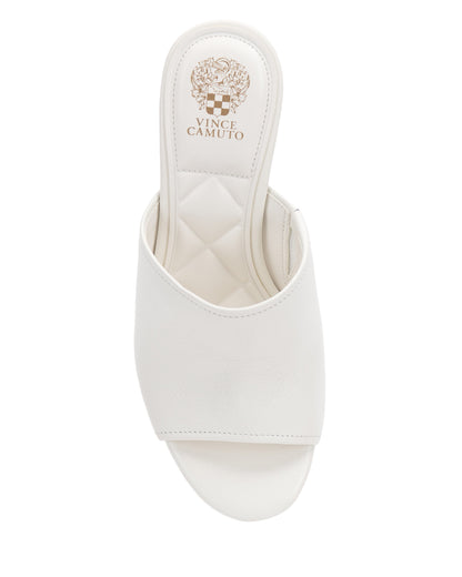 Vince Camuto Etta Wedge Sandal Bianco Leather