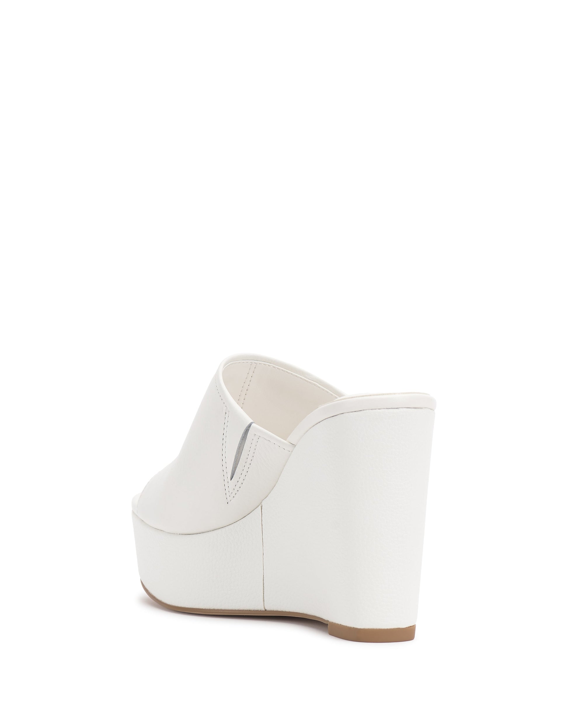 Vince Camuto Etta Wedge Sandal Bianco Leather