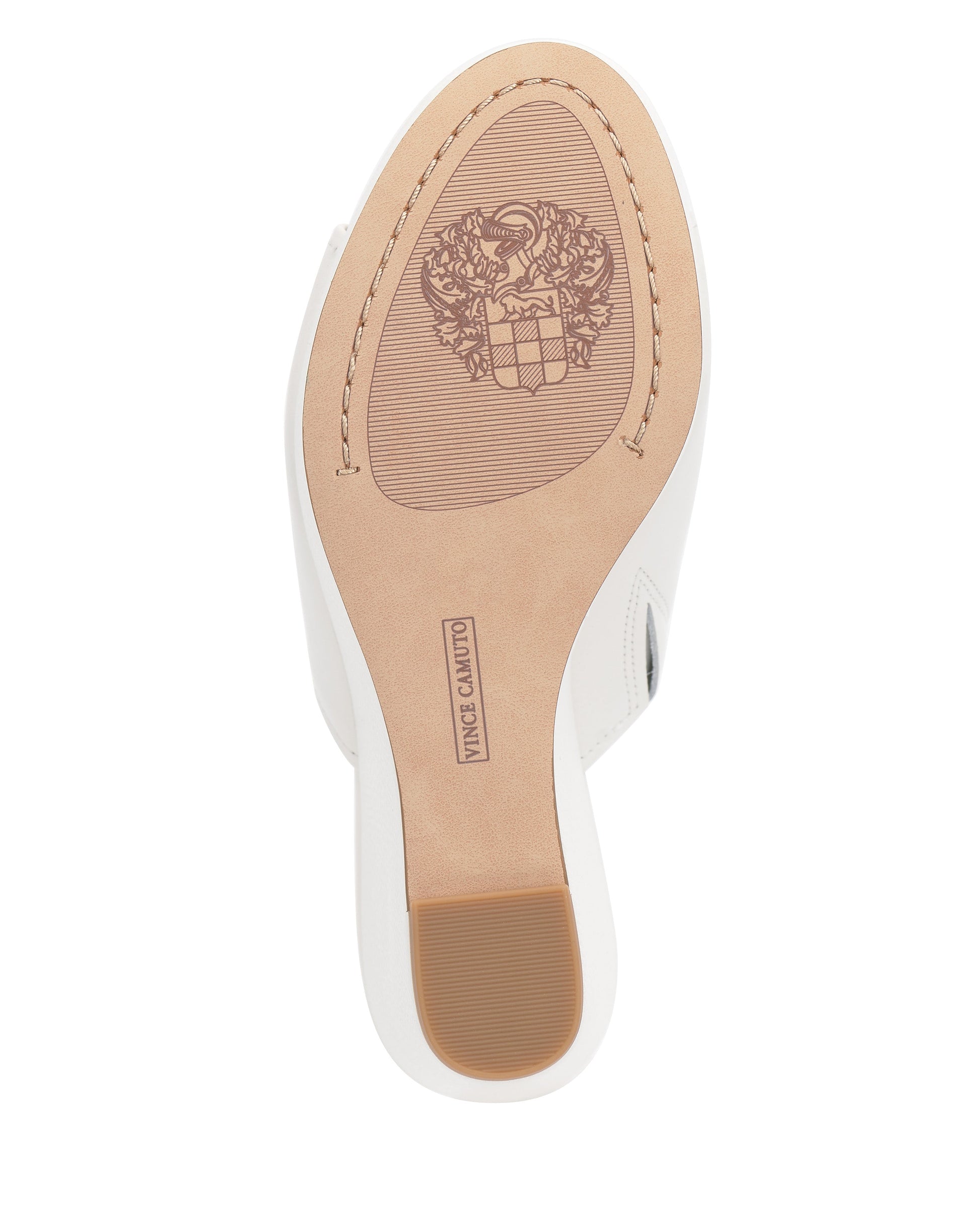 Vince Camuto Etta Wedge Sandal Bianco Leather