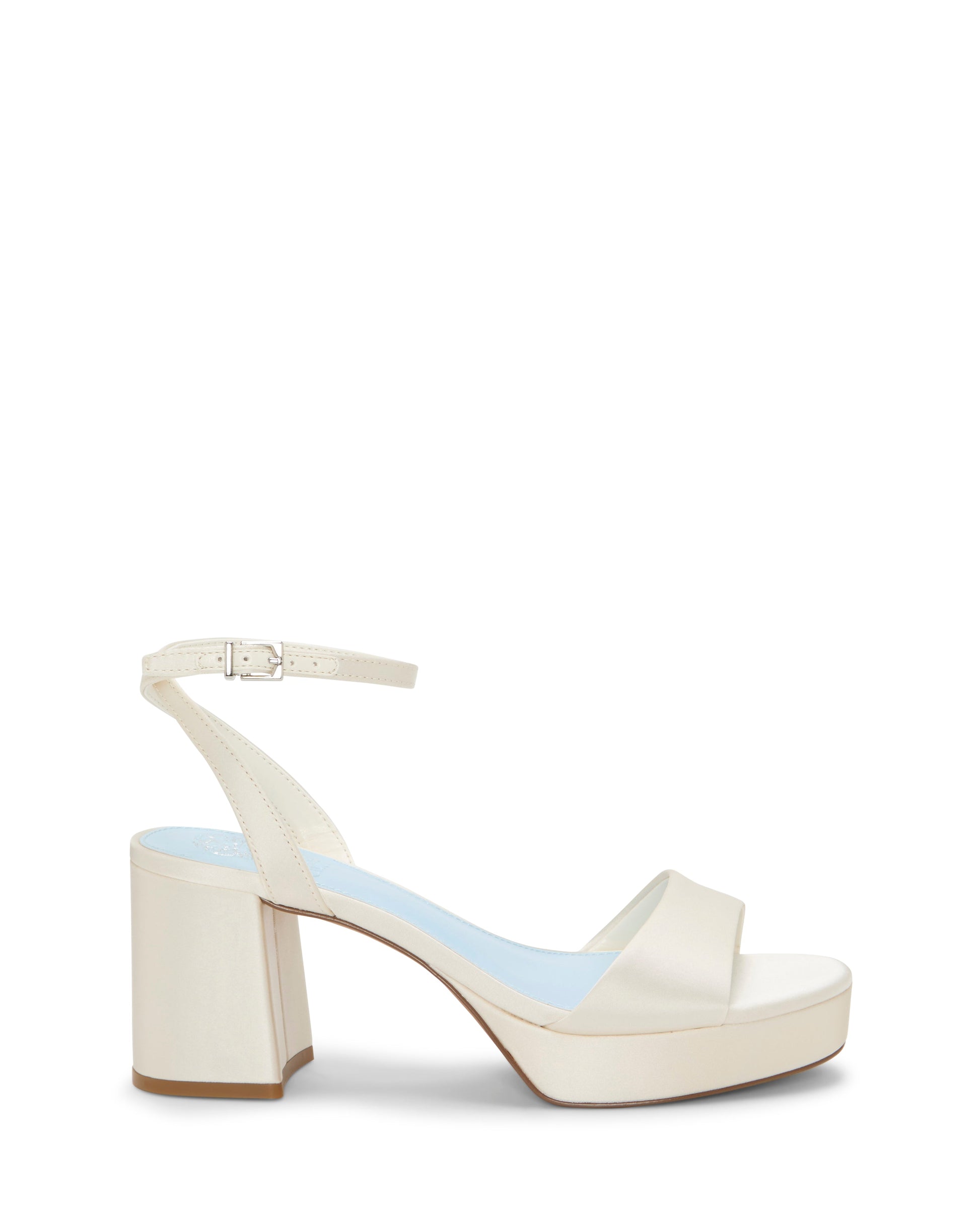 Vince Camuto Pendreya Platform Sandal Milk Satin