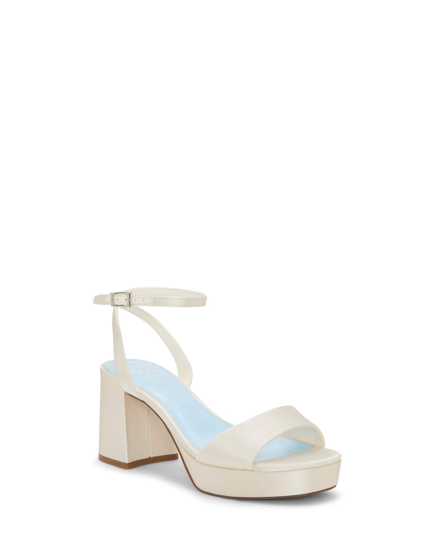 Vince Camuto Pendreya Platform Sandal Milk Satin