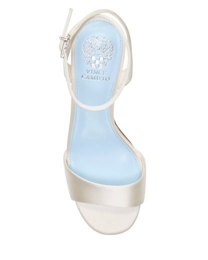 Vince Camuto Pendreya Platform Sandal Milk Satin