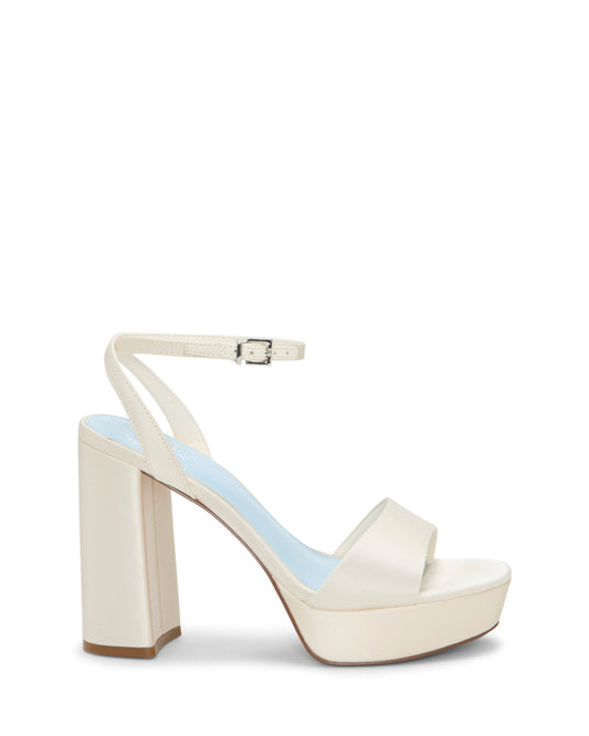 Vince Camuto Pendry Platform Sandal Milk Satin