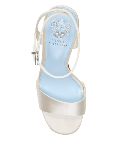 Vince Camuto Pendry Platform Sandal Milk Satin