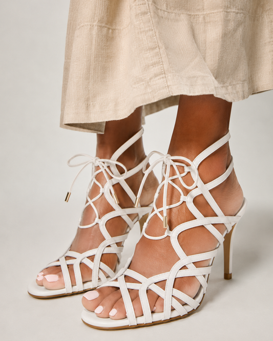 Vince Camuto Tilly Sandal Bianco Leather