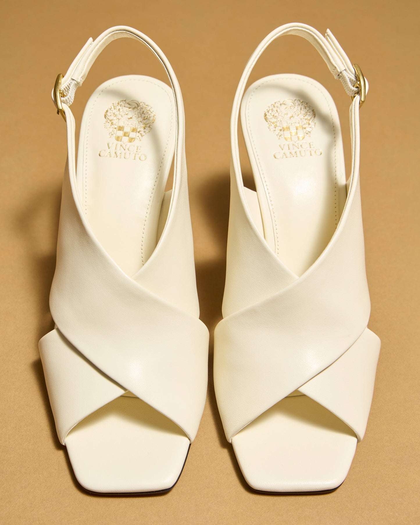 Vince Camuto Ameira Wedge Sandal Creamy White Leather