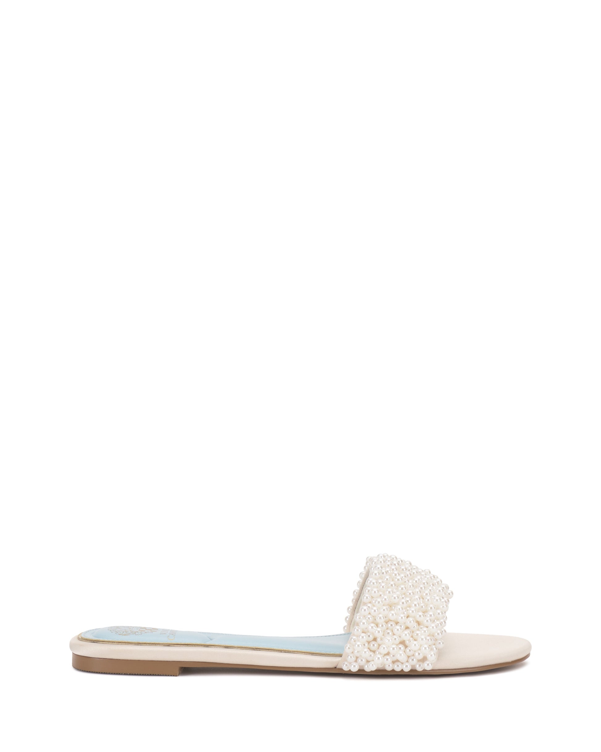Vince Camuto Balea Beaded Sandal Milk Satin