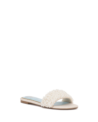 Vince Camuto Balea Beaded Sandal Milk Satin