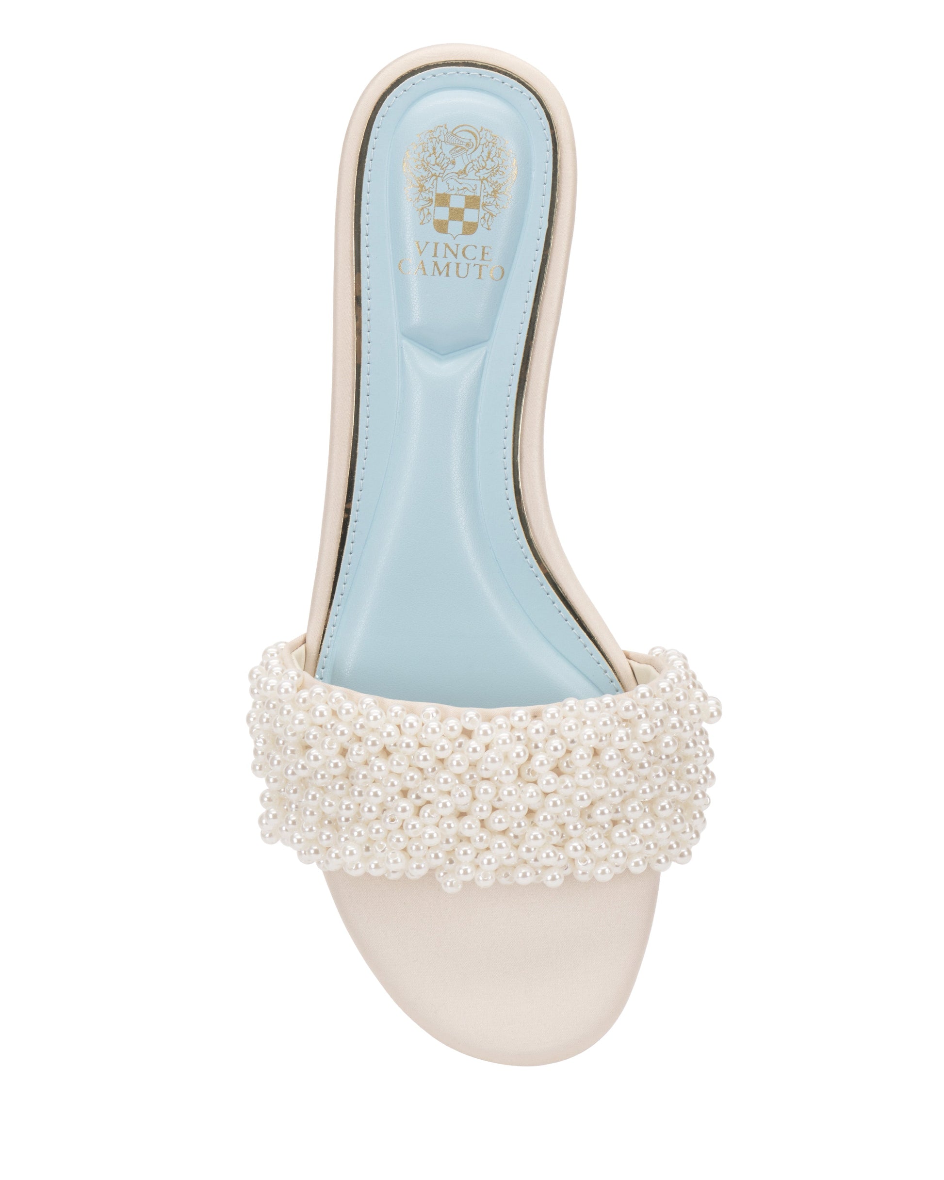 Vince Camuto Balea Beaded Sandal Milk Satin