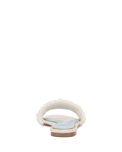 Vince Camuto Balea Beaded Sandal Milk Satin