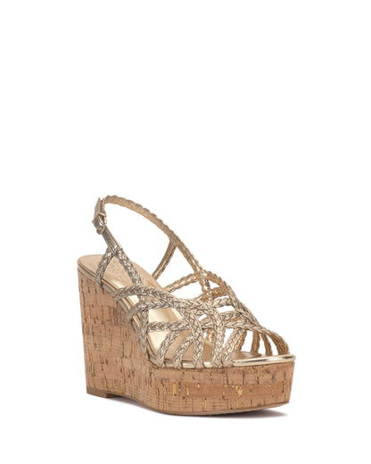 Vince Camuto Elody Wedge Sandal Egyptian Gold