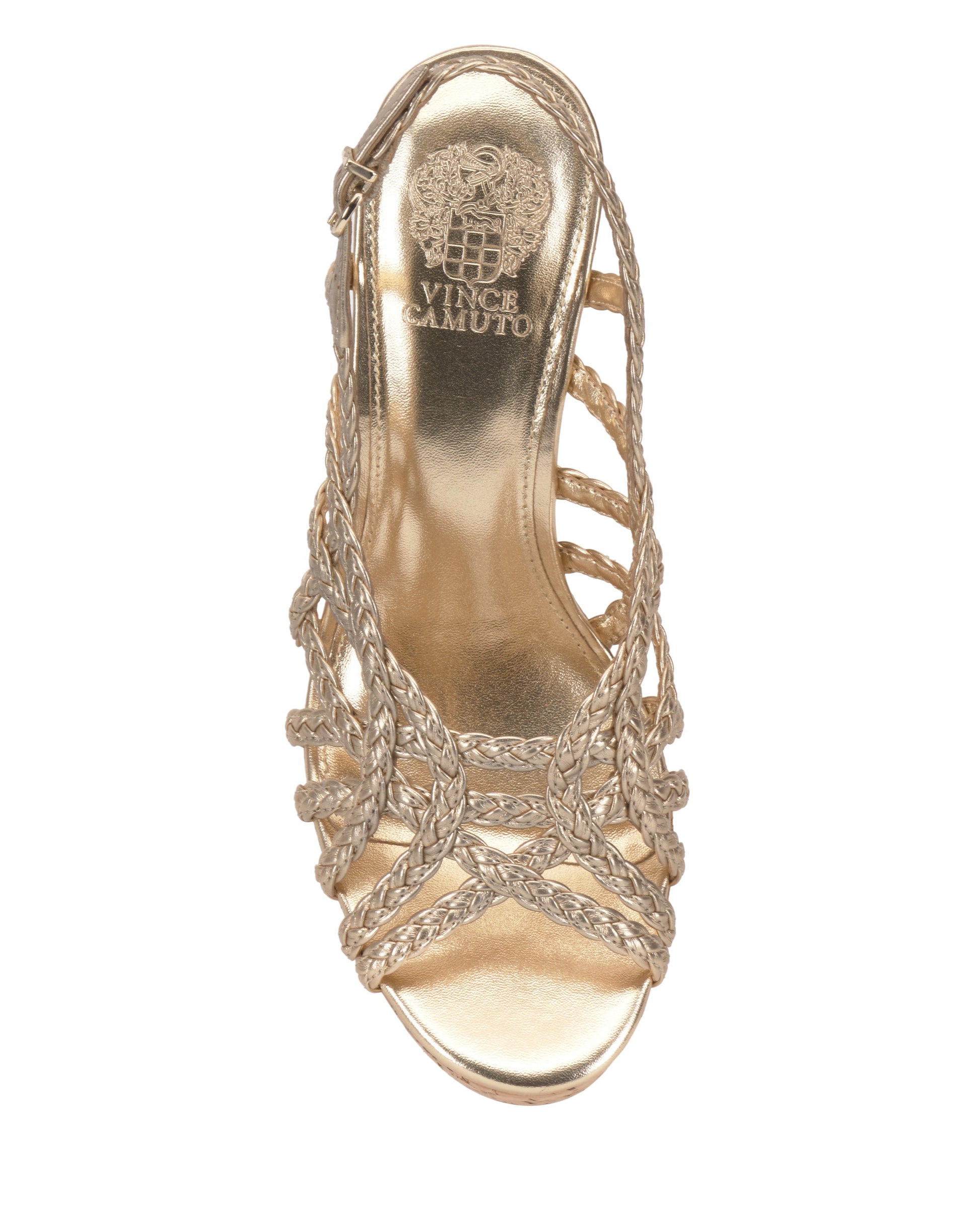Vince Camuto Elody Wedge Sandal Egyptian Gold
