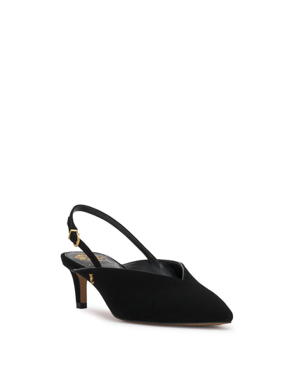 Vince Camuto Kylien Kitten Heel Pump Black Suede