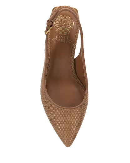 Vince Camuto Hamden Buckle Slingback Golden Walnut