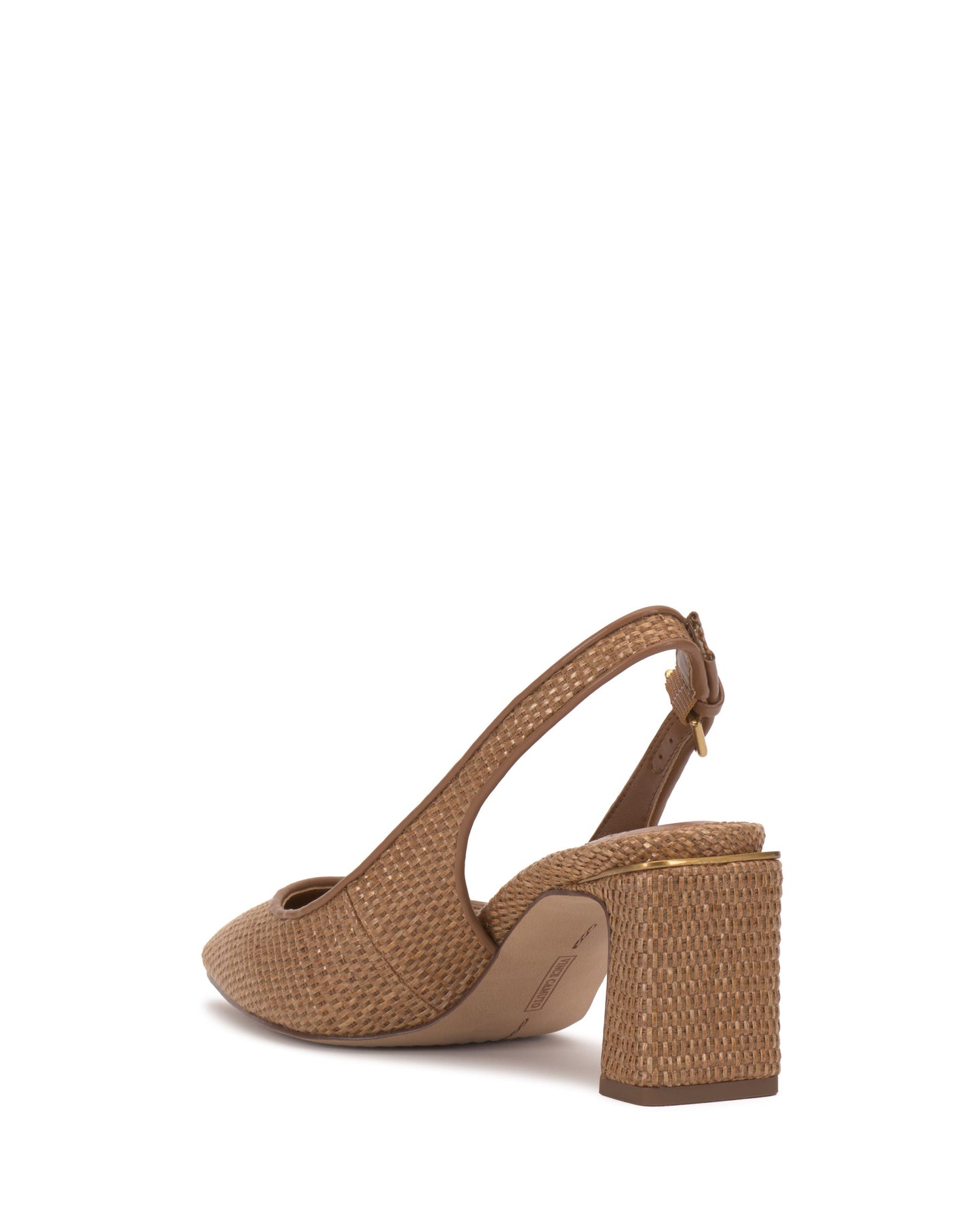 Vince Camuto Hamden Buckle Slingback Golden Walnut