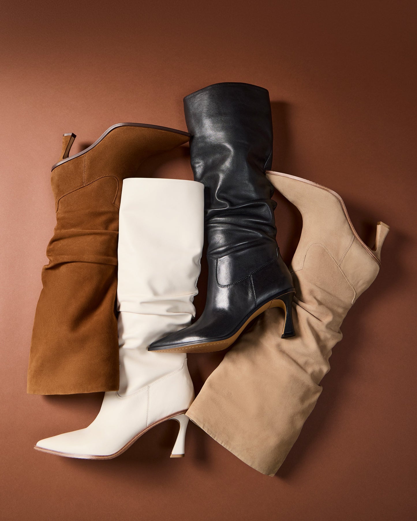 Vince Camuto Kindre Extra Wide Calf Slouchy Knee High Boot Burnt Sugar