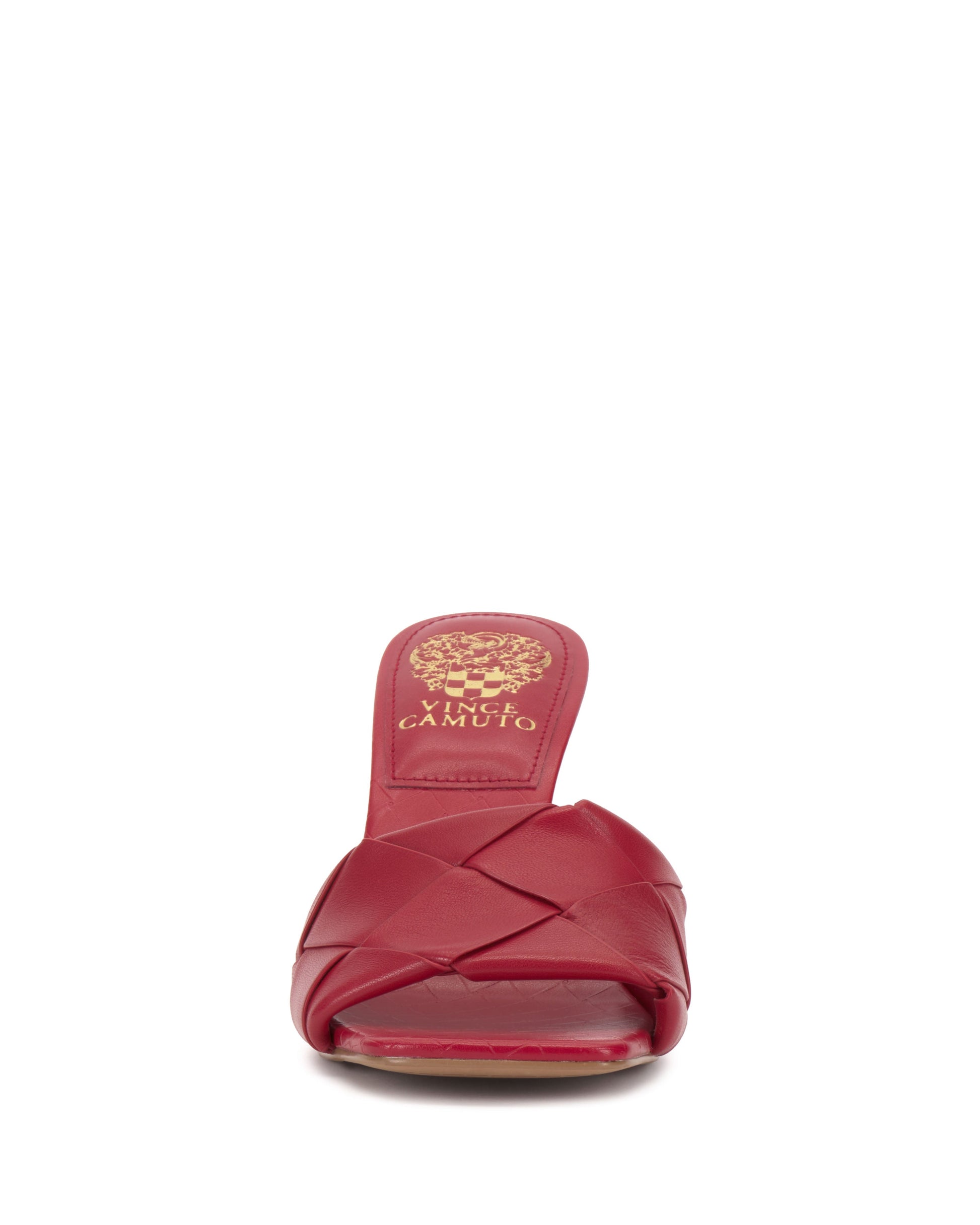 Vince Camuto Brelanie Woven Mule Flame Leather