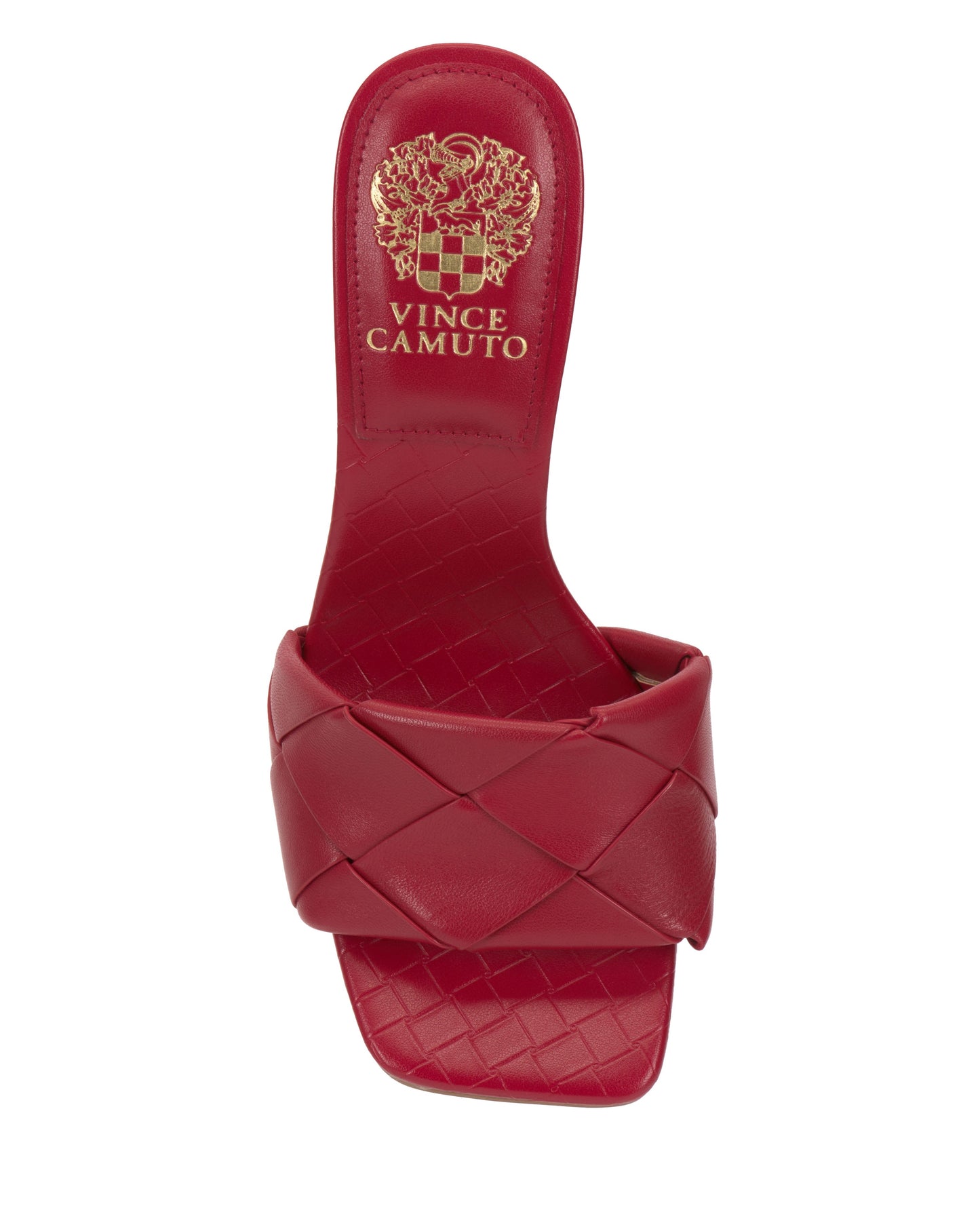 Vince Camuto Brelanie Woven Mule Flame Leather