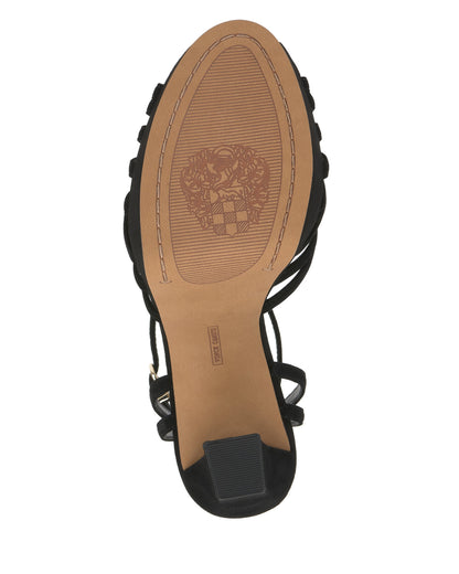 Vince Camuto Samlee Strappy Platform Sandal Black Suede