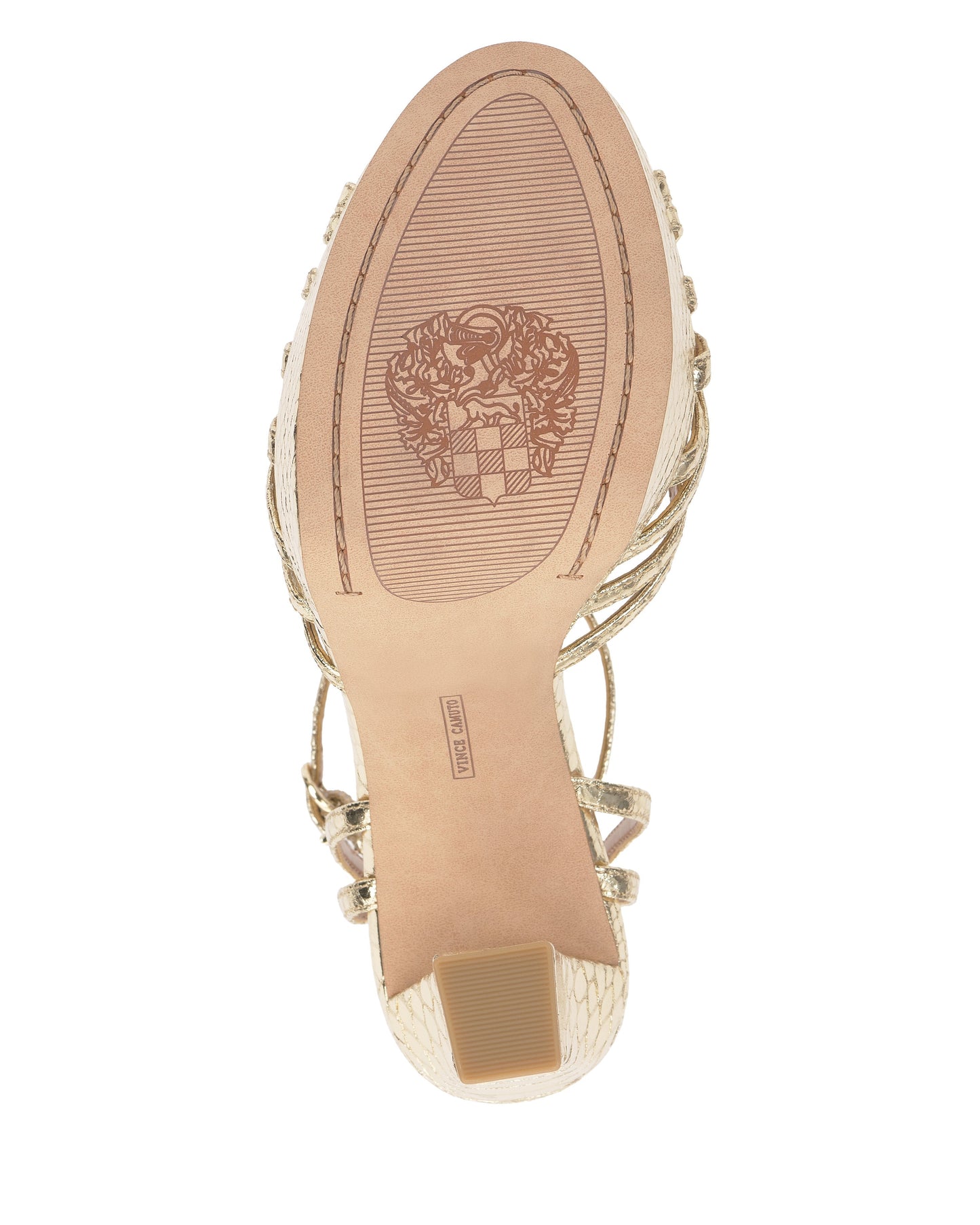 Vince Camuto Samlee Strappy Platform Sandal Gold