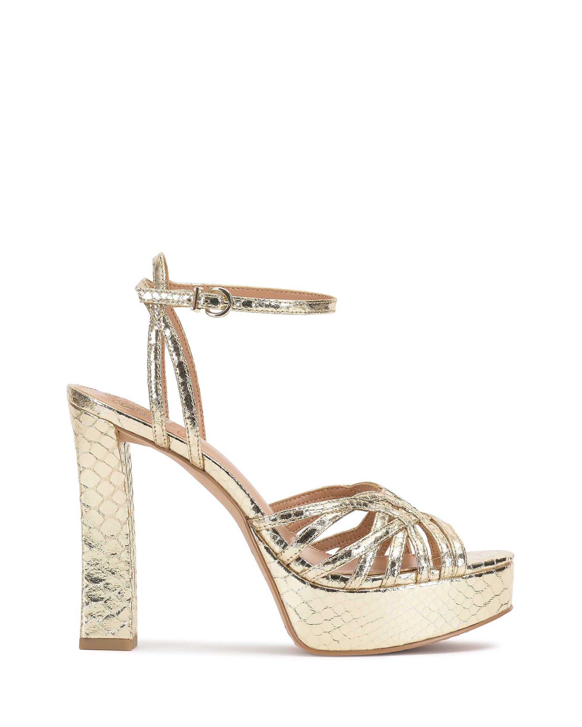 Vince Camuto Samlee Strappy Platform Sandal Gold