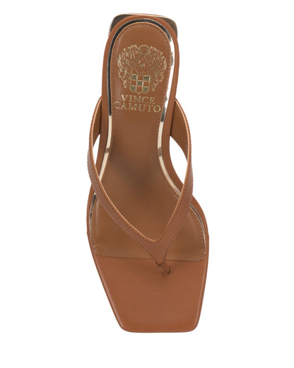 Vince Camuto Cianna Wedge Sandal Golden Walnut Leather