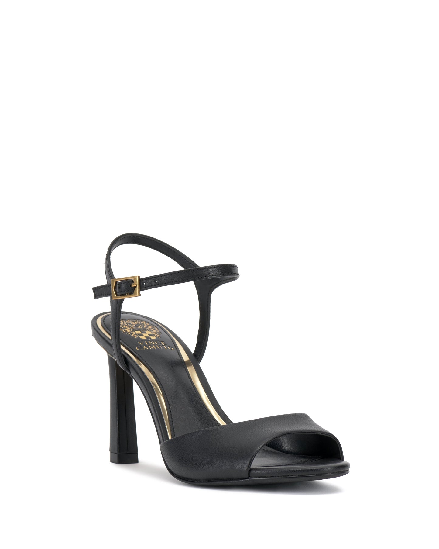 Vince Camuto Lilah Ankle Strap High Heel Sandal Black