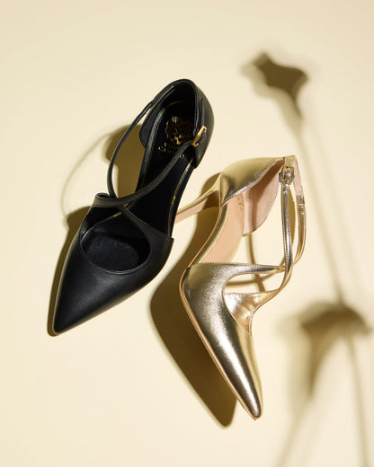 Vince Camuto Noreta Pump Egyptian Gold