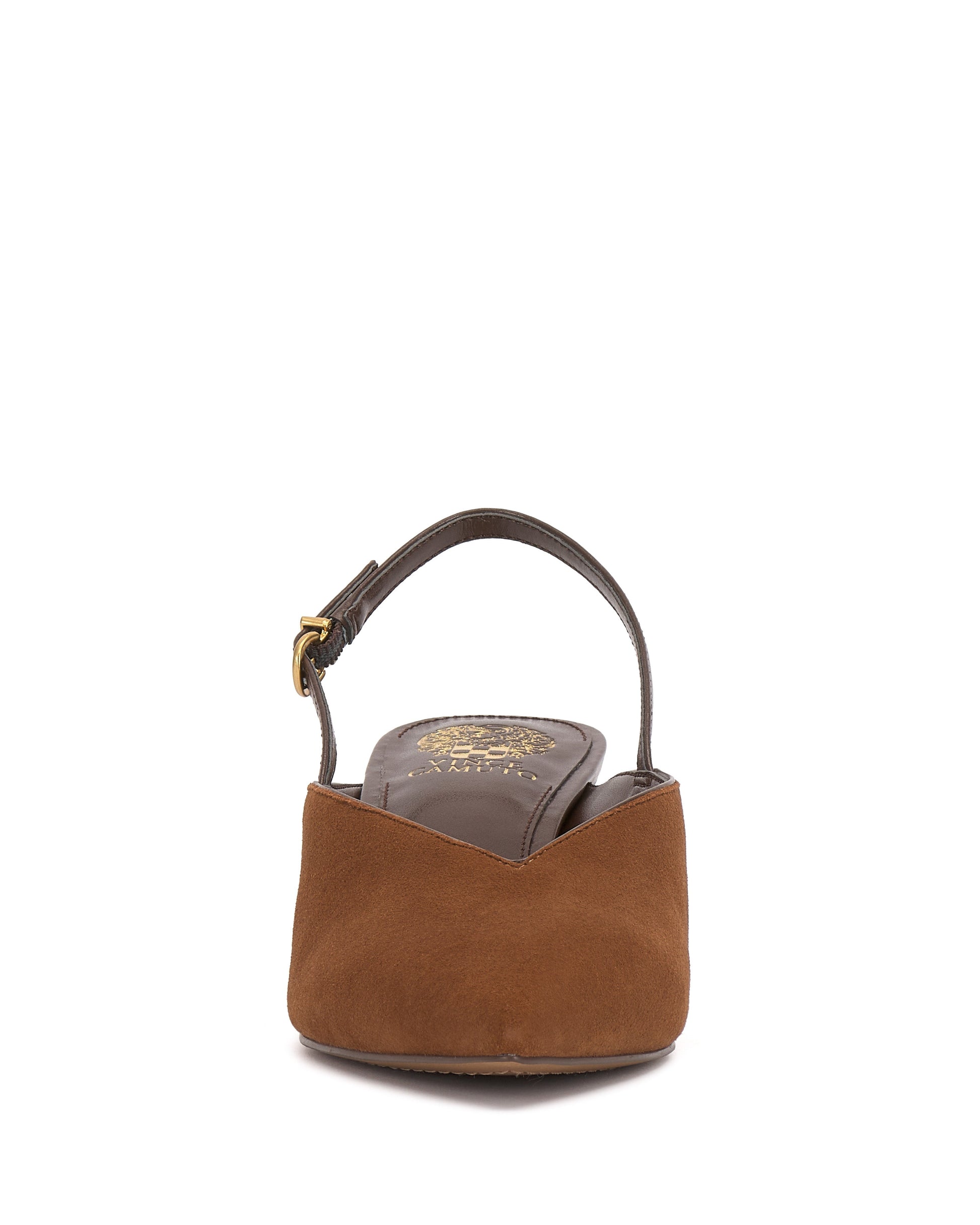 Vince Camuto Kylien Kitten Heel Pump Burnt Sugar\/Cafe Mocha Suede
