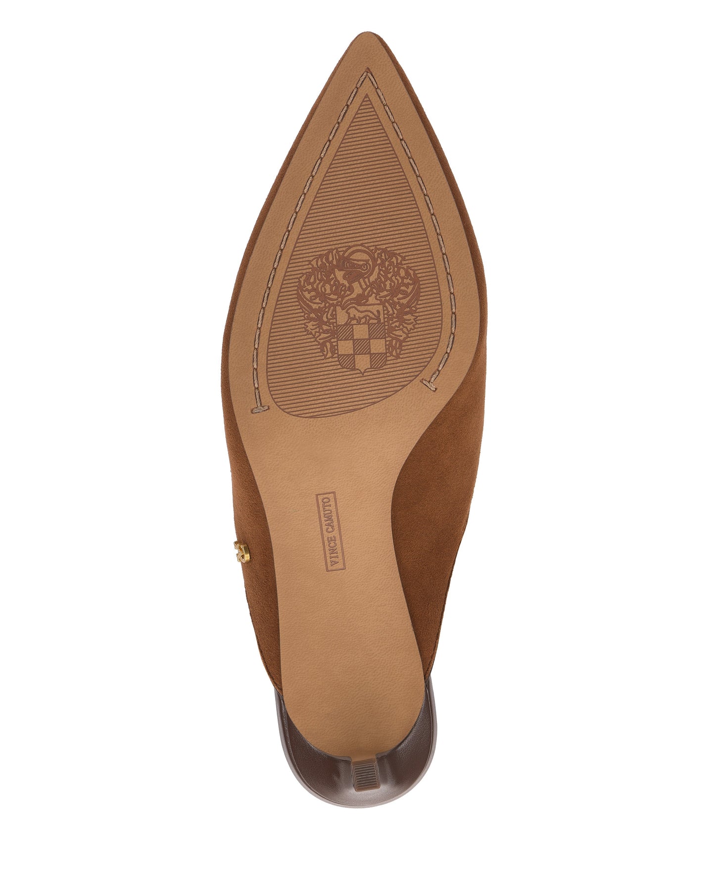 Vince Camuto Kylien Kitten Heel Pump Burnt Sugar\/Cafe Mocha Suede