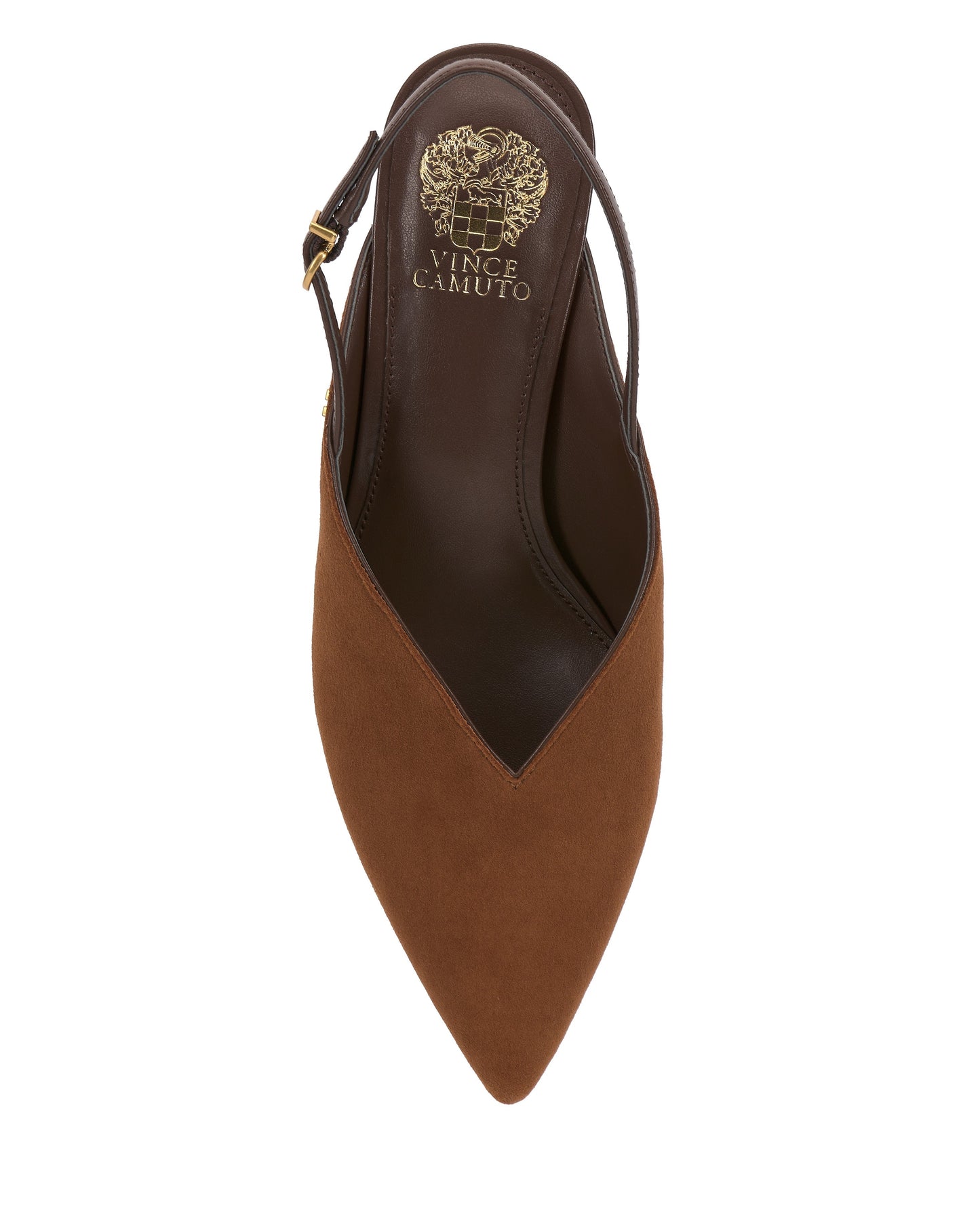 Vince Camuto Kylien Kitten Heel Pump Burnt Sugar\/Cafe Mocha Suede