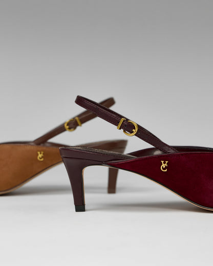 Vince Camuto Kylien Kitten Heel Pump Burnt Sugar\/Cafe Mocha Suede
