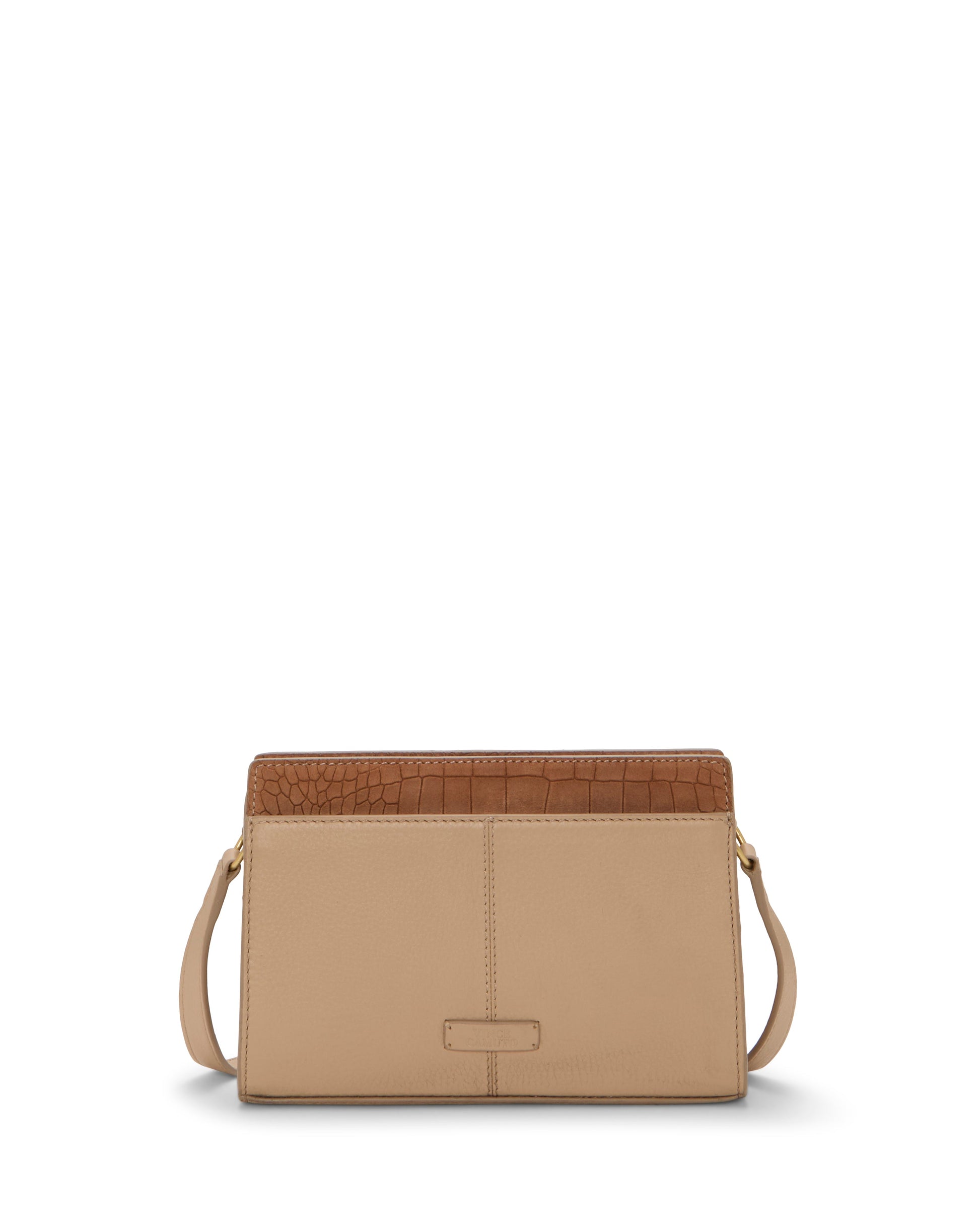 Vince Camuto Tasha Crossbody Bag Cappuccino/Cognac Leather