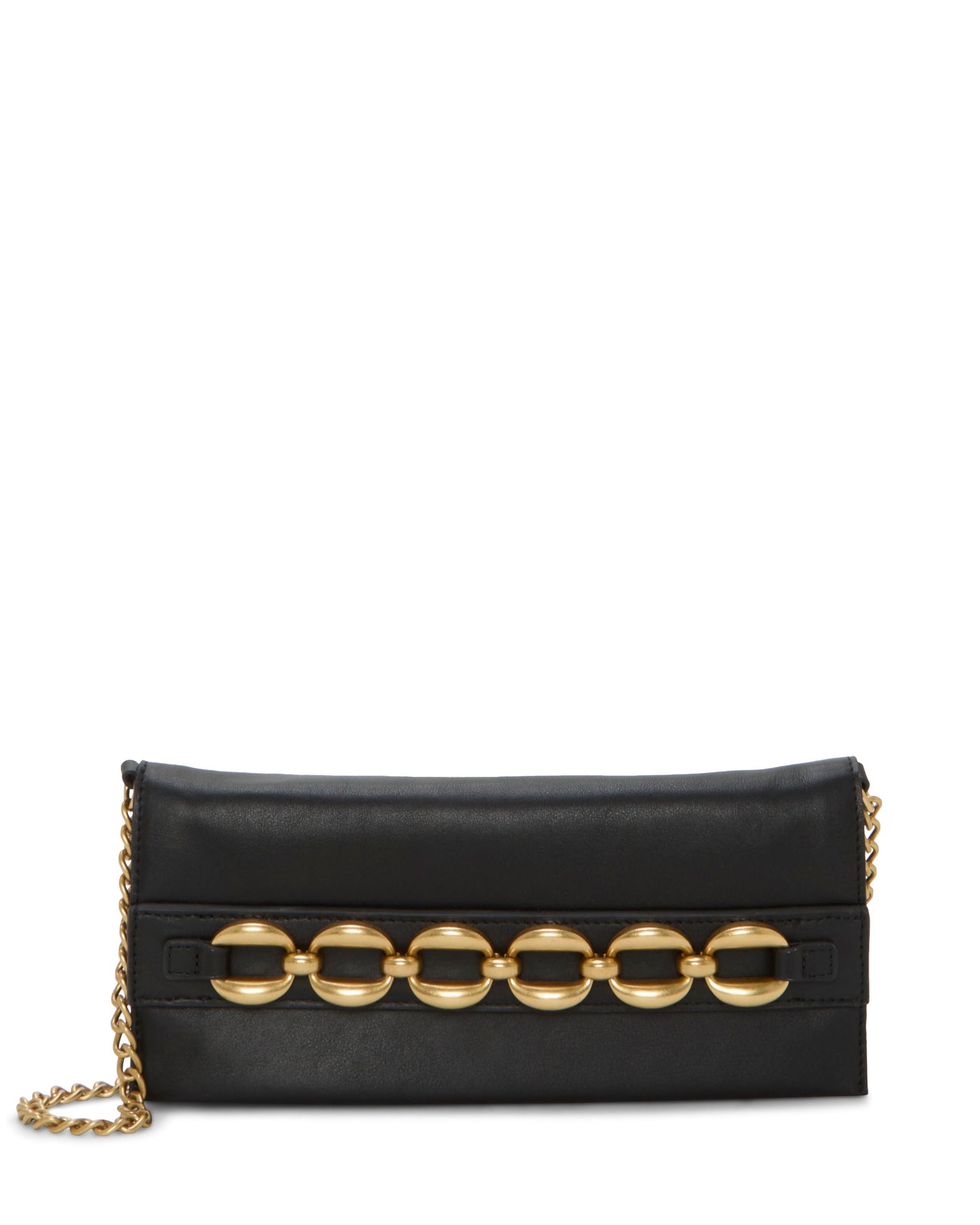Vince Camuto Anjii Clutch Black Black Leather