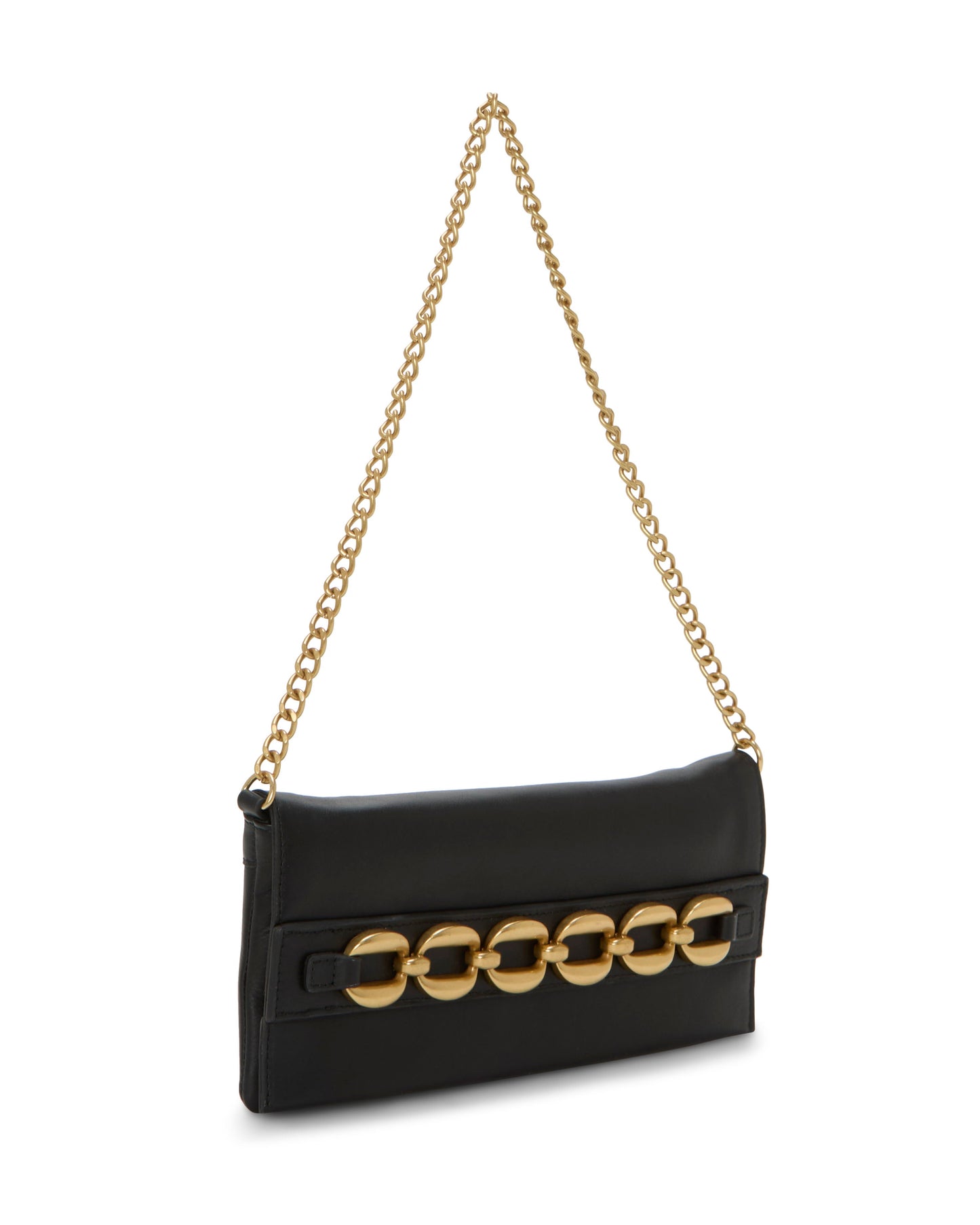 Vince Camuto Anjii Clutch Black Black Leather