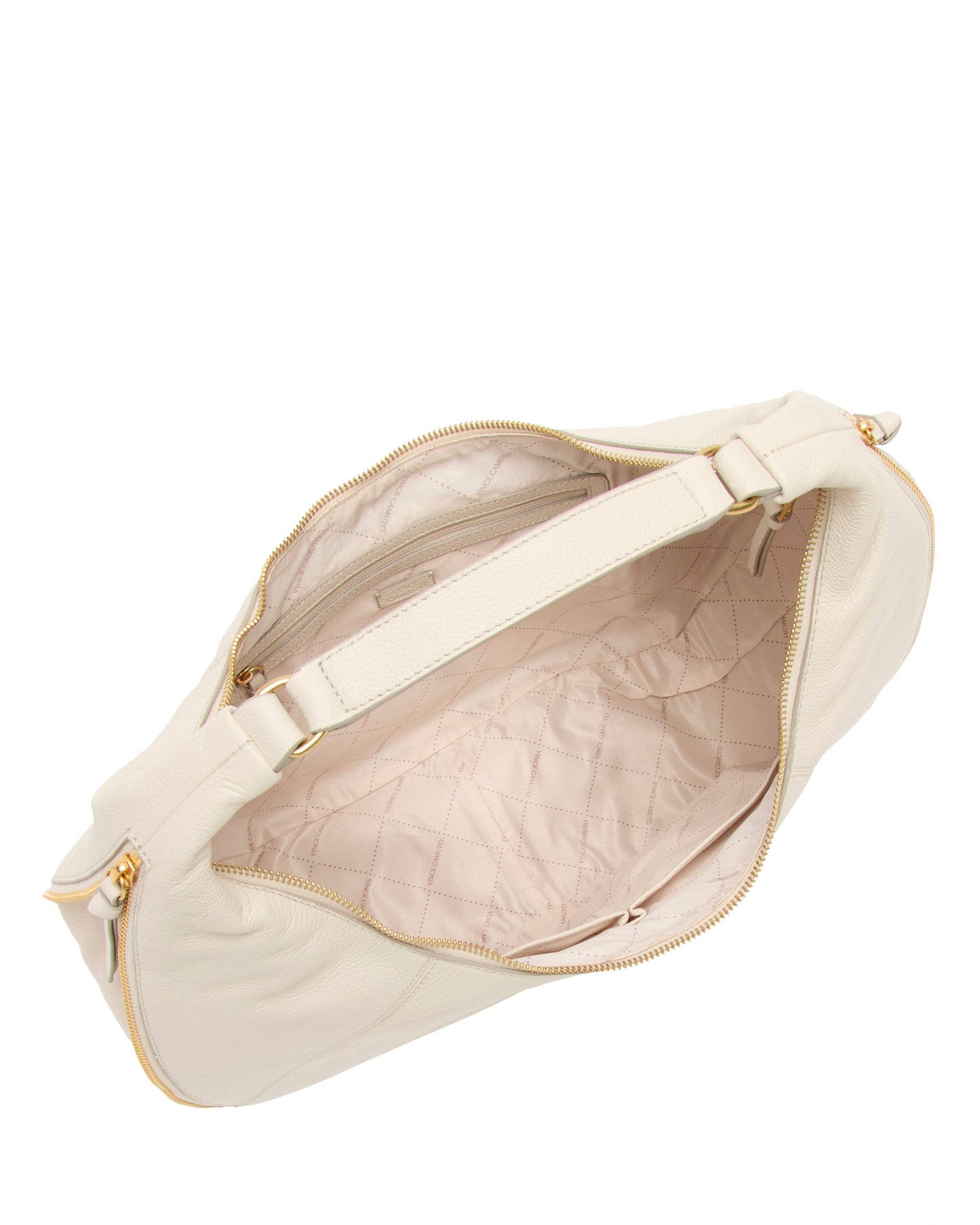 Vince Camuto Kaela Hobo Bag Birch Leather