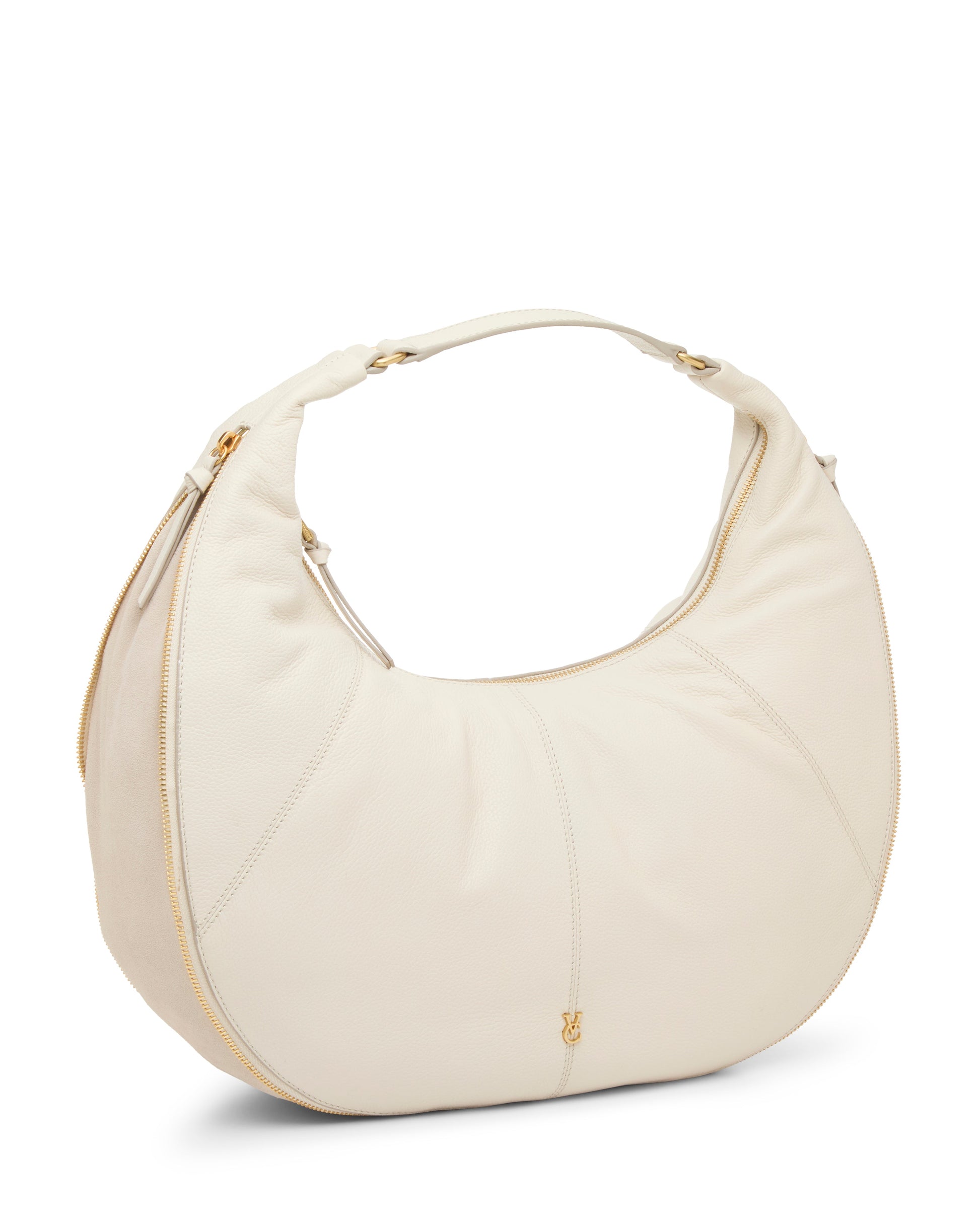 Vince Camuto Kaela Hobo Bag Birch Leather