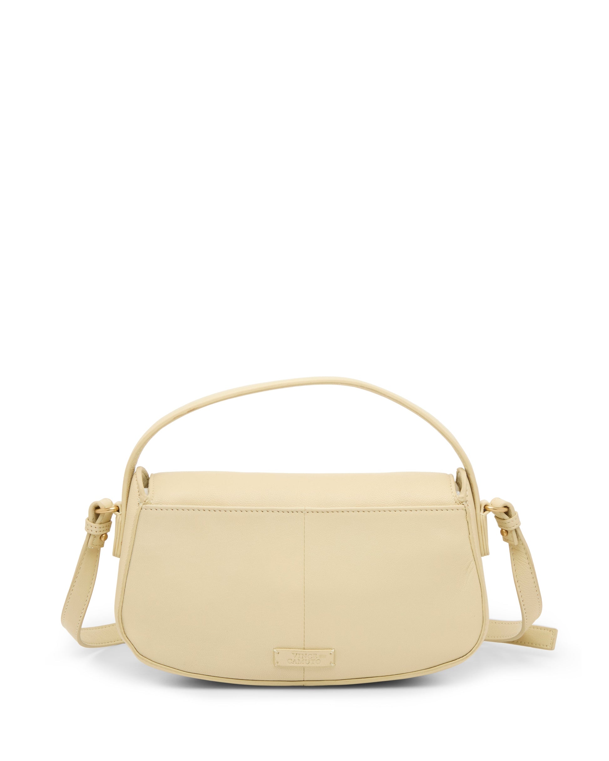 Vince Camuto Jayda Crossbody Bag Lemon Custard Leather