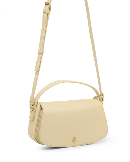 Vince Camuto Jayda Crossbody Bag Lemon Custard Leather