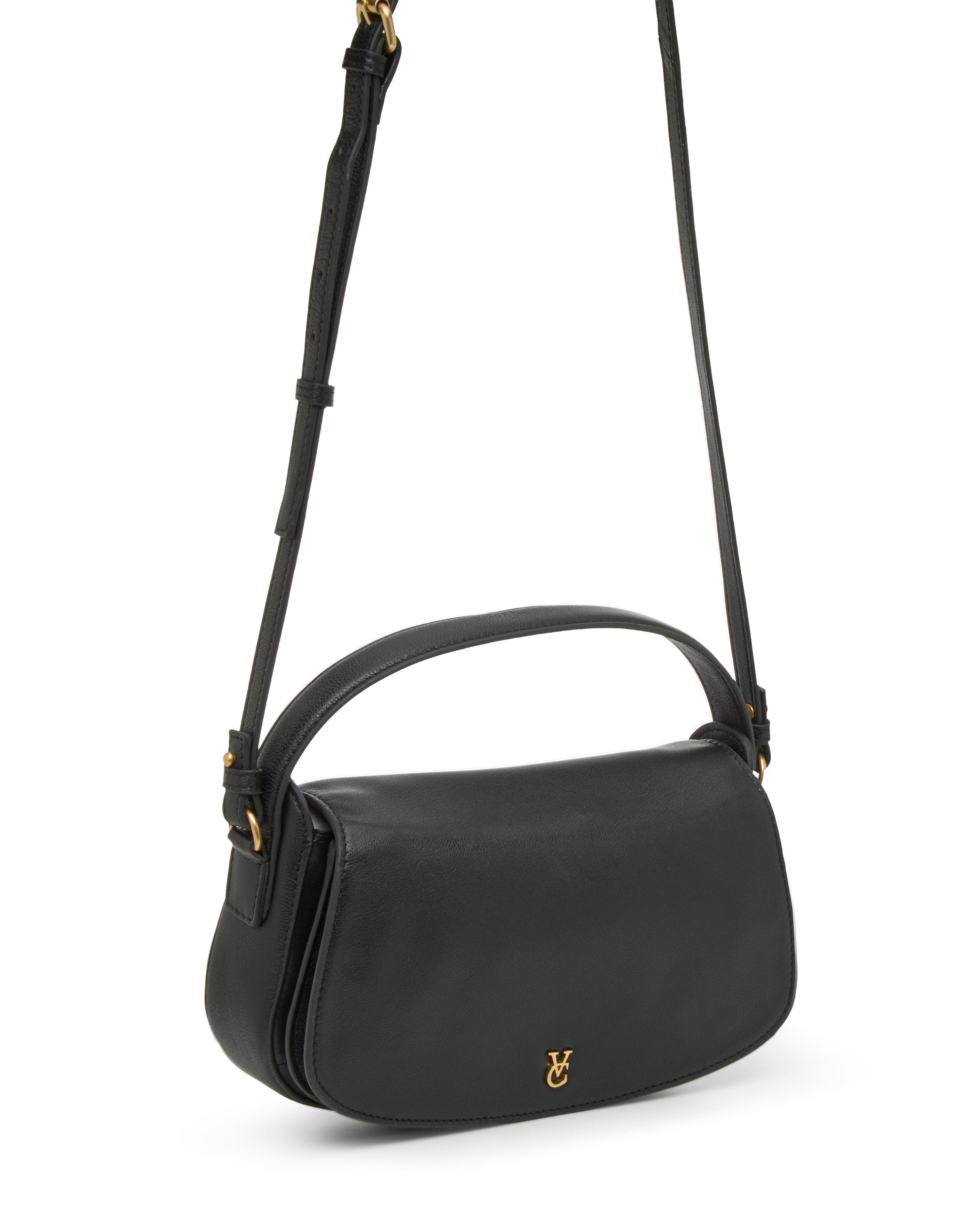 Vince Camuto Jayda Crossbody Bag Black Leather