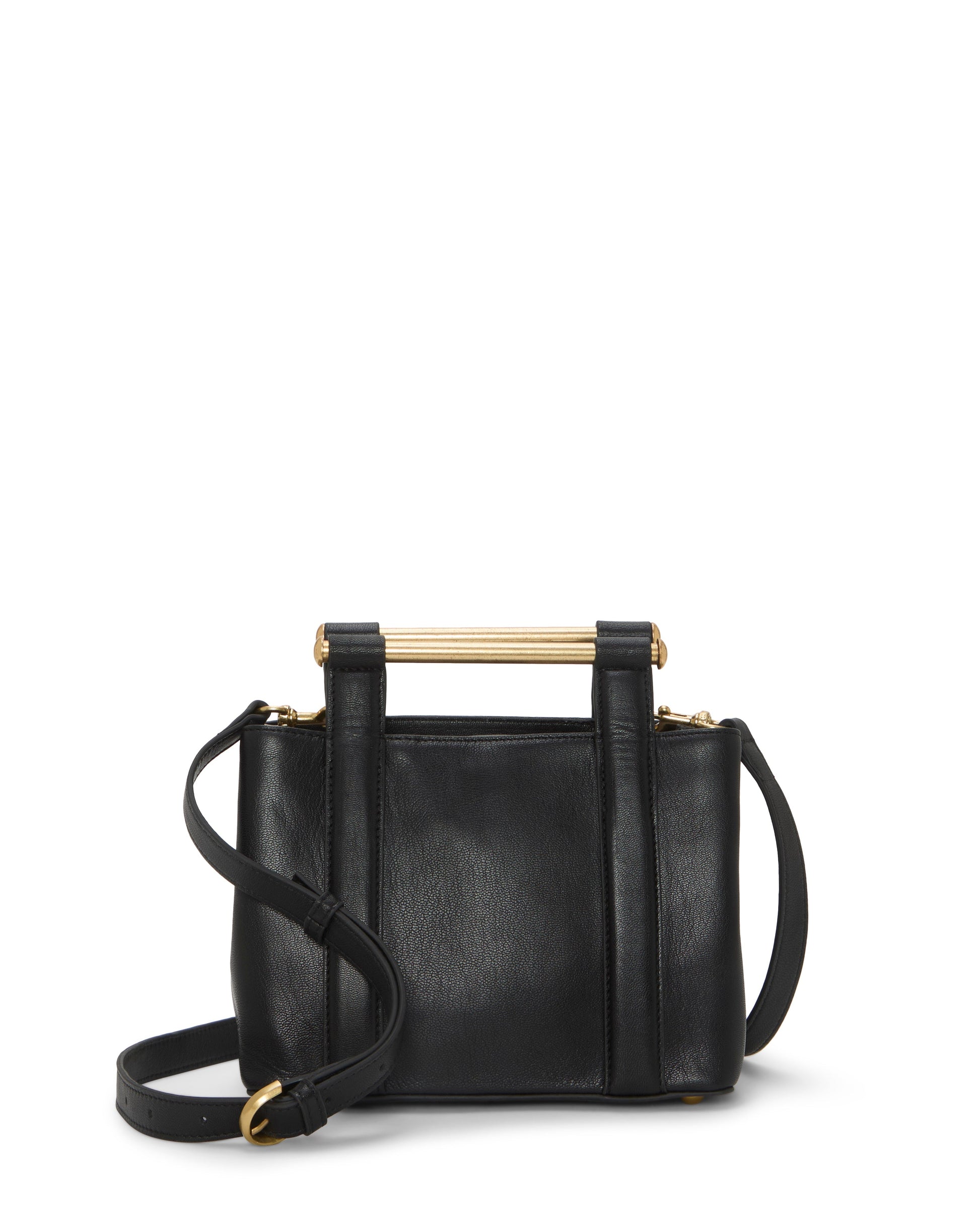 Vince Camuto Jayda Satchel Bag Black Leather
