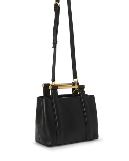 Vince Camuto Jayda Satchel Bag Black Leather