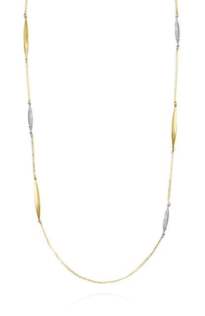 Vince Camuto Two Tone Long Chain Necklace Two Tone