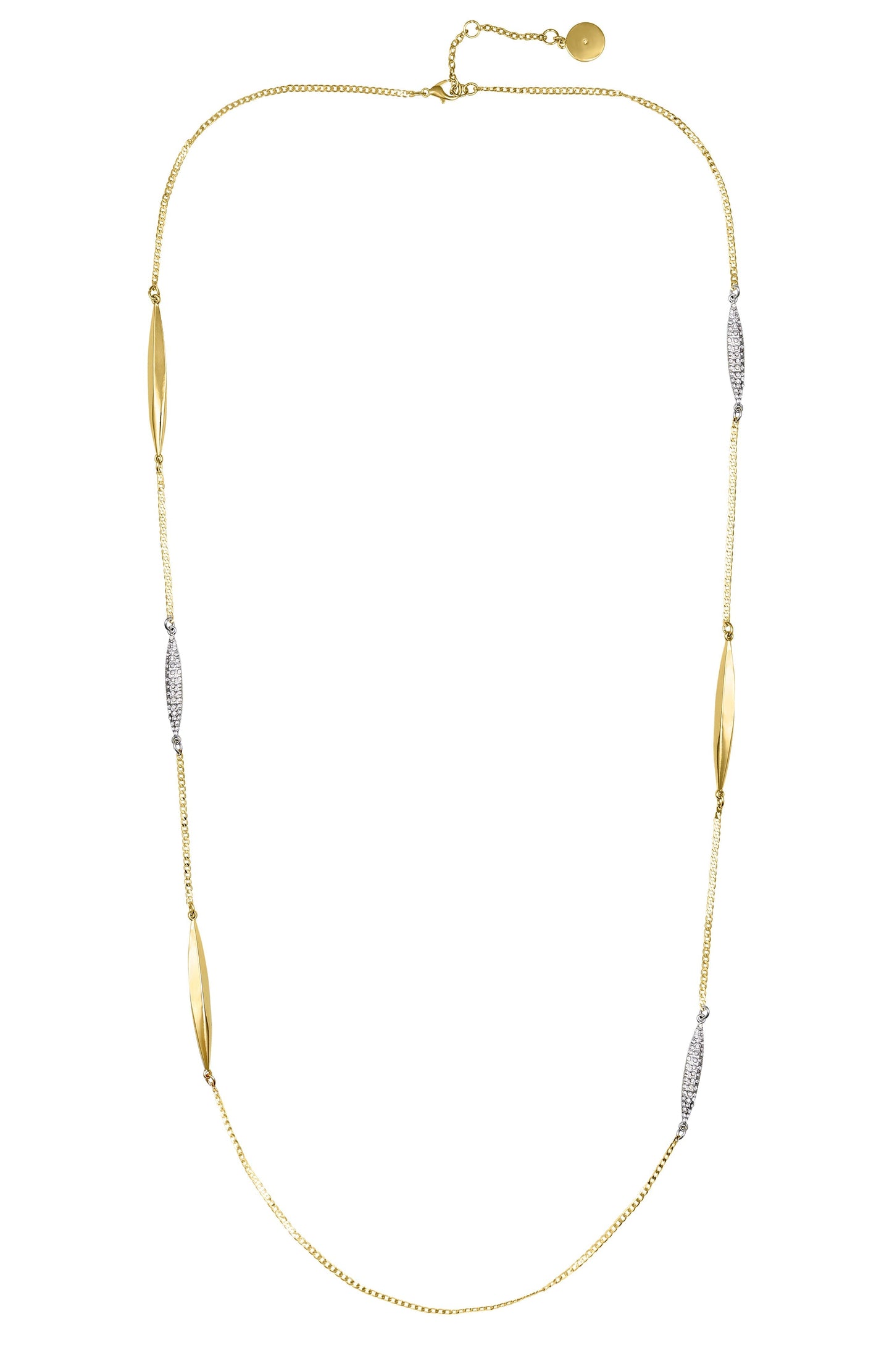 Vince Camuto Two Tone Long Chain Necklace Two Tone