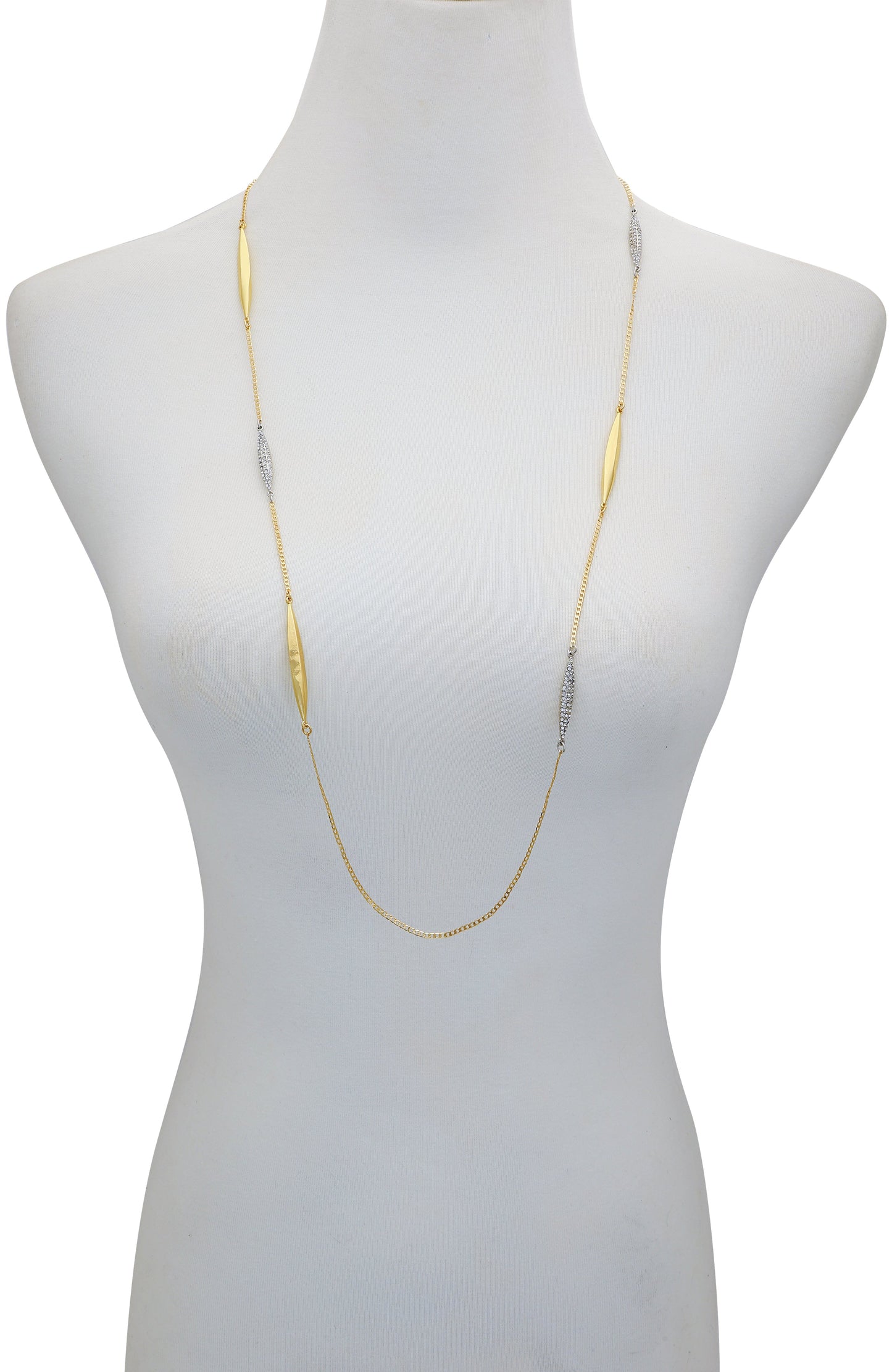 Vince Camuto Two Tone Long Chain Necklace Two Tone