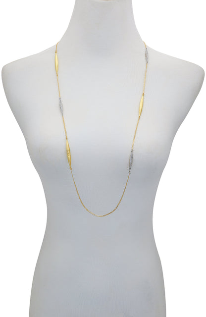 Vince Camuto Two Tone Long Chain Necklace Two Tone