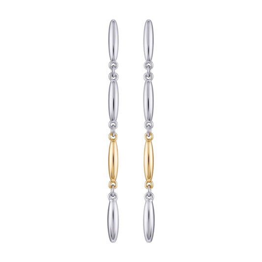 Vince Camuto Two Tone Drop Earrings Two Tone
